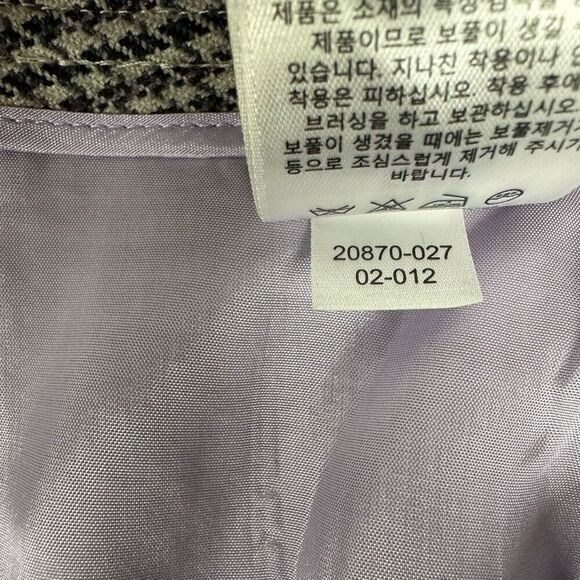 Brooks Brothers Wrap Skirt size 16 Black Purple Plaid - Picture 8 of 9